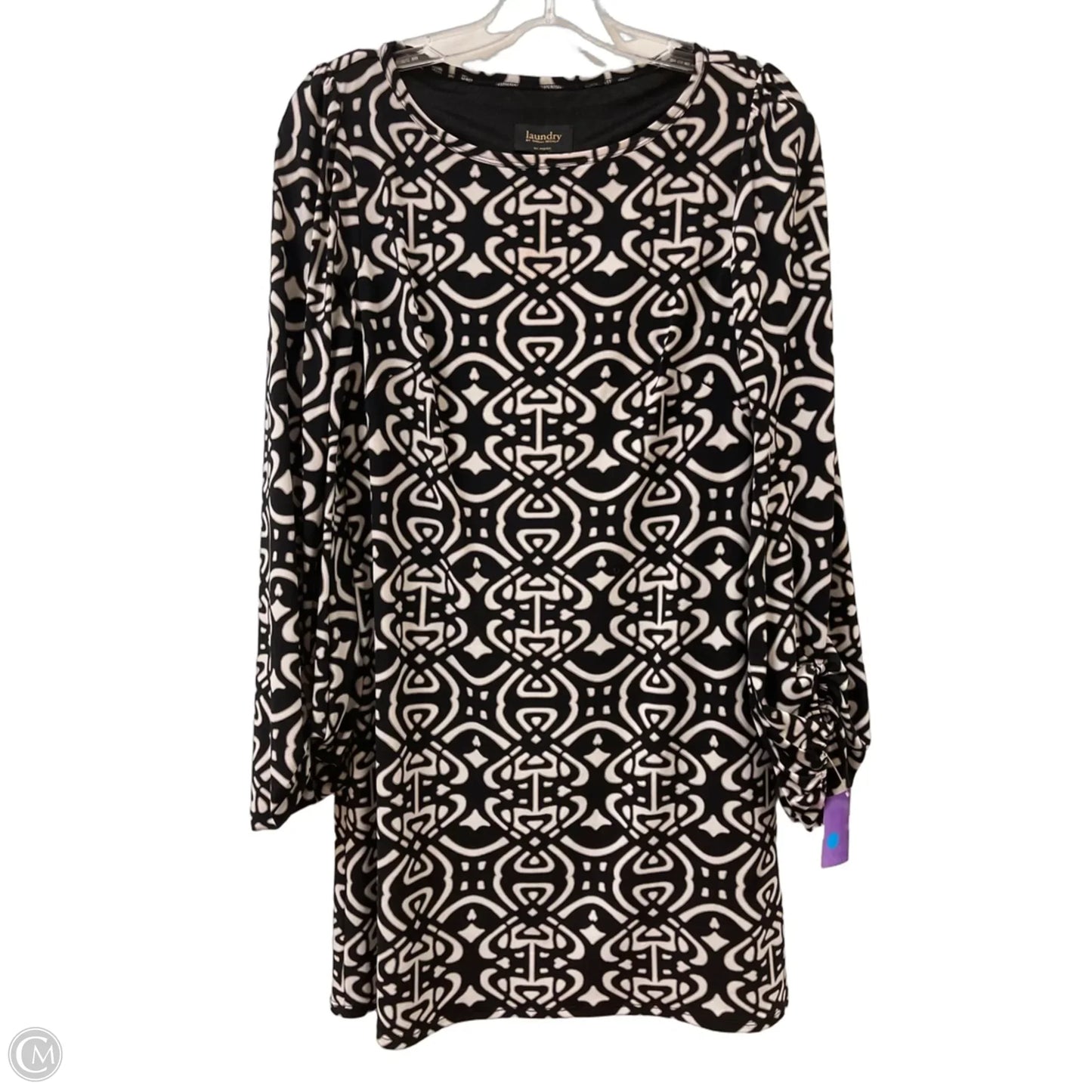 Dress Casual Midi By Laundry In Black & White, Size: S