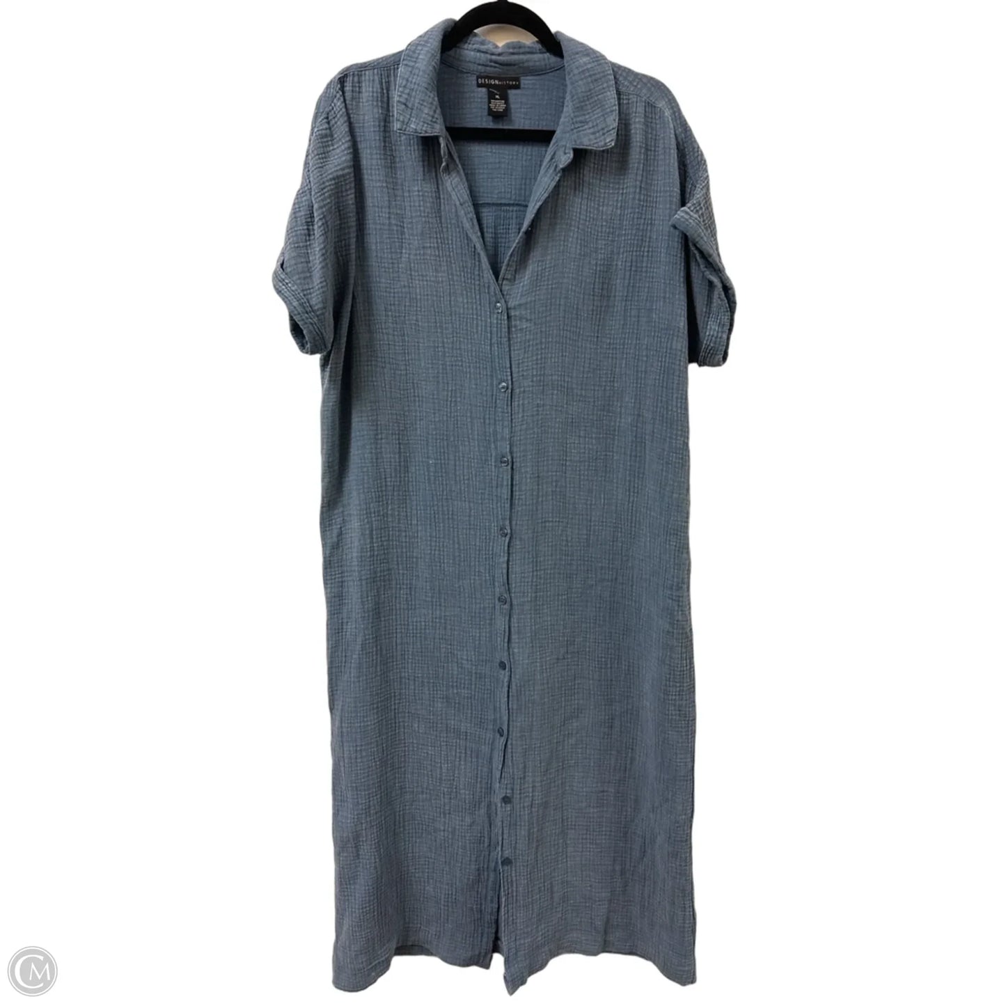 Dress Casual Maxi By Design History In Blue, Size: Xl