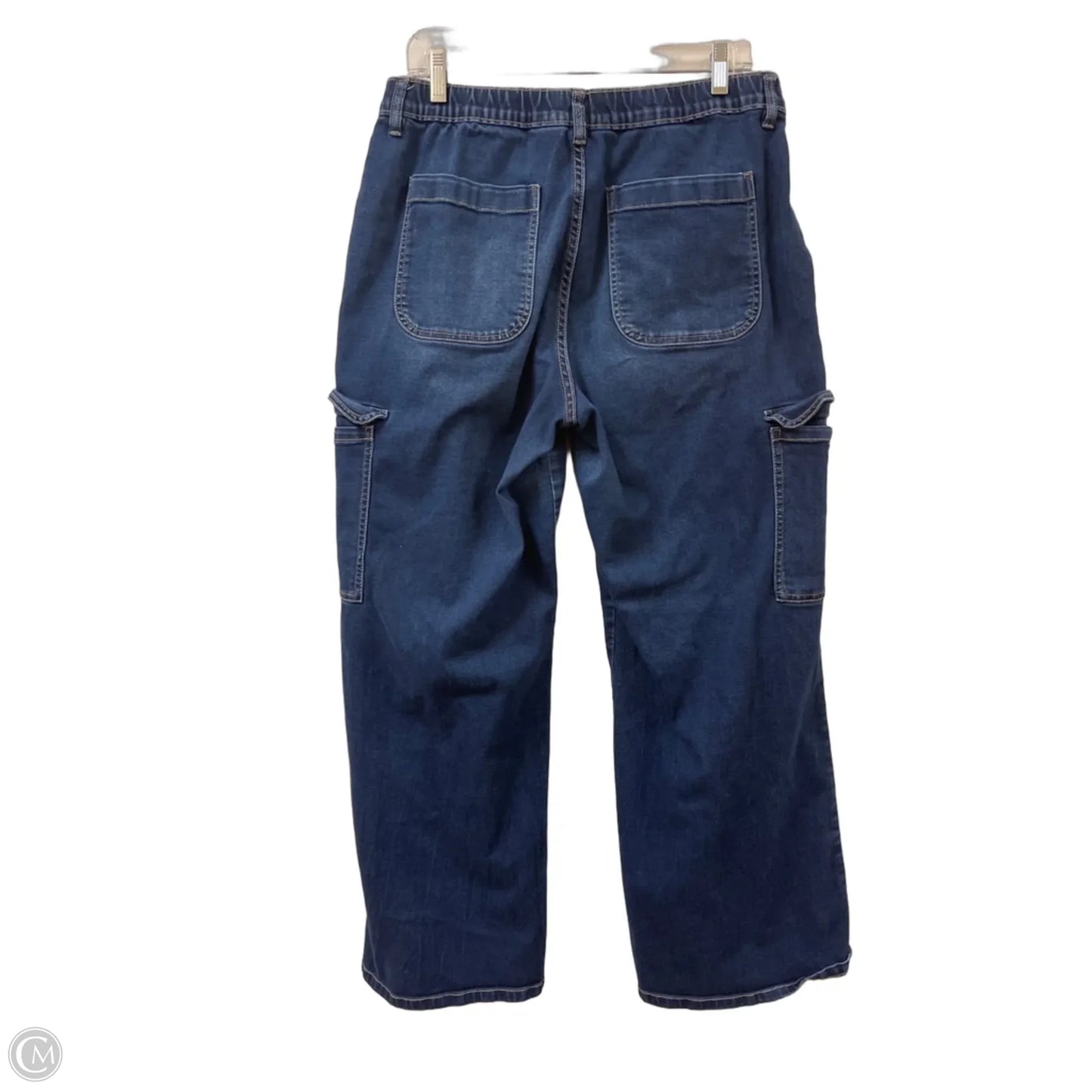 Jeans Wide Leg By Ymi In Blue Denim, Size: 12