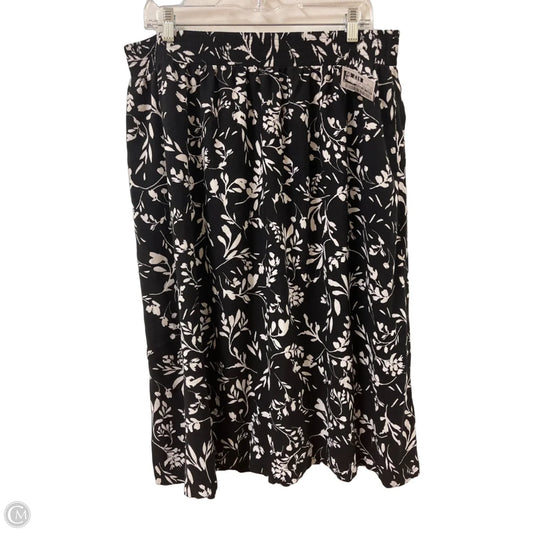 Skirt Maxi By Croft And Barrow In Black & White, Size: 12