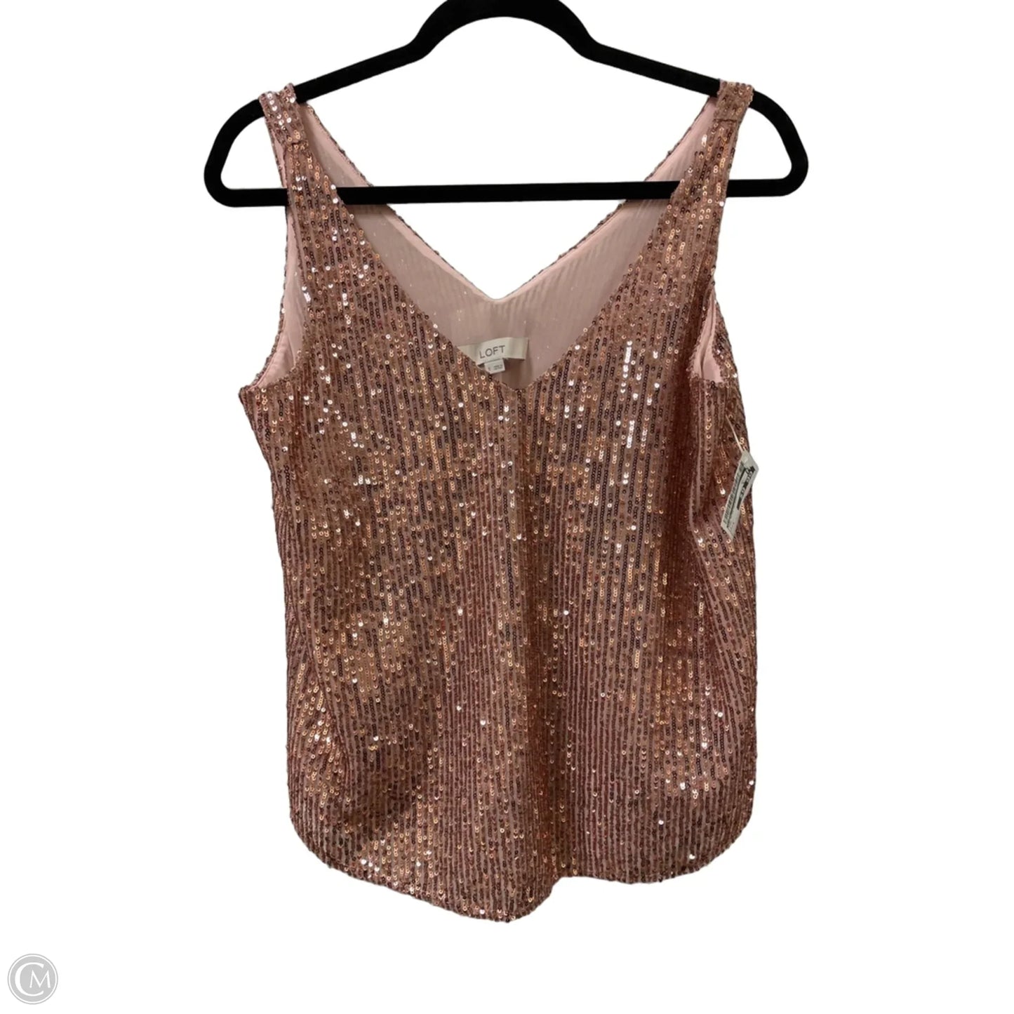 Top Sleeveless By Loft In Pink, Size: S