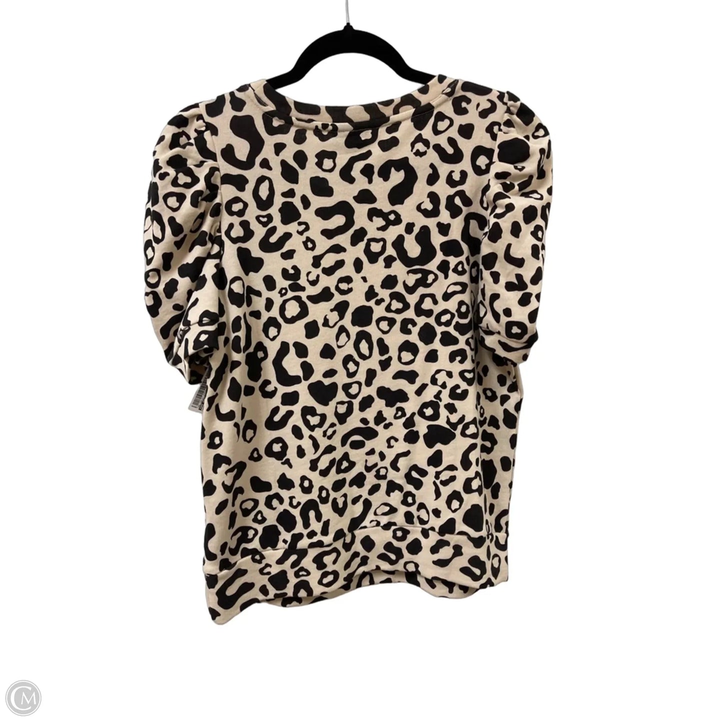 Sweater Short Sleeve By Who What Wear In Animal Print, Size: S