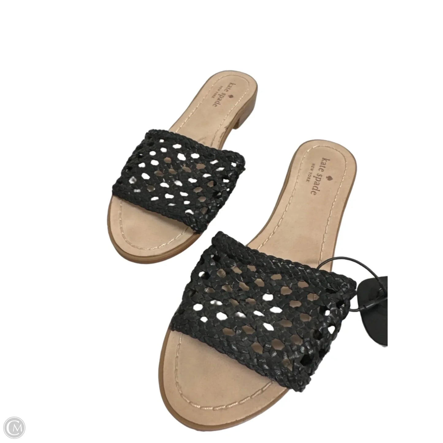 Sandals Designer By Kate Spade In Black, Size: 8