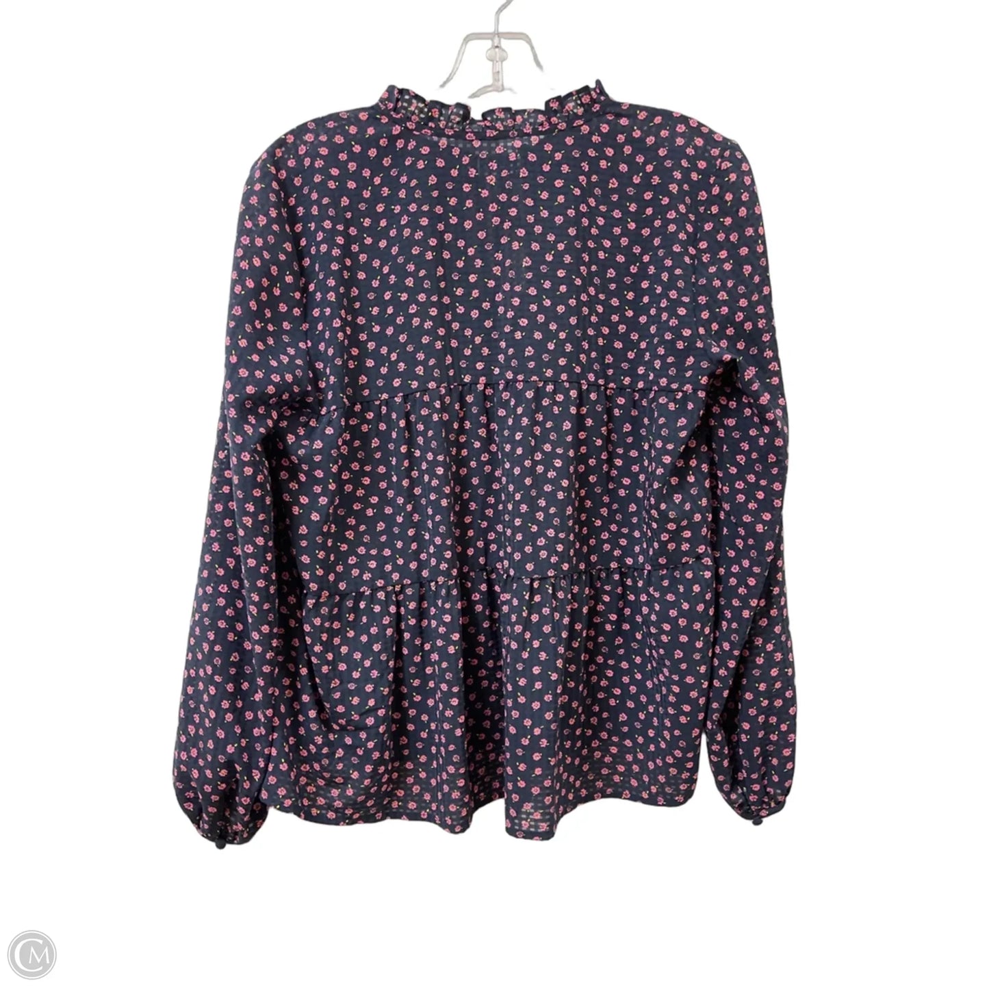 Top Long Sleeve By On 34th In Navy, Size: S