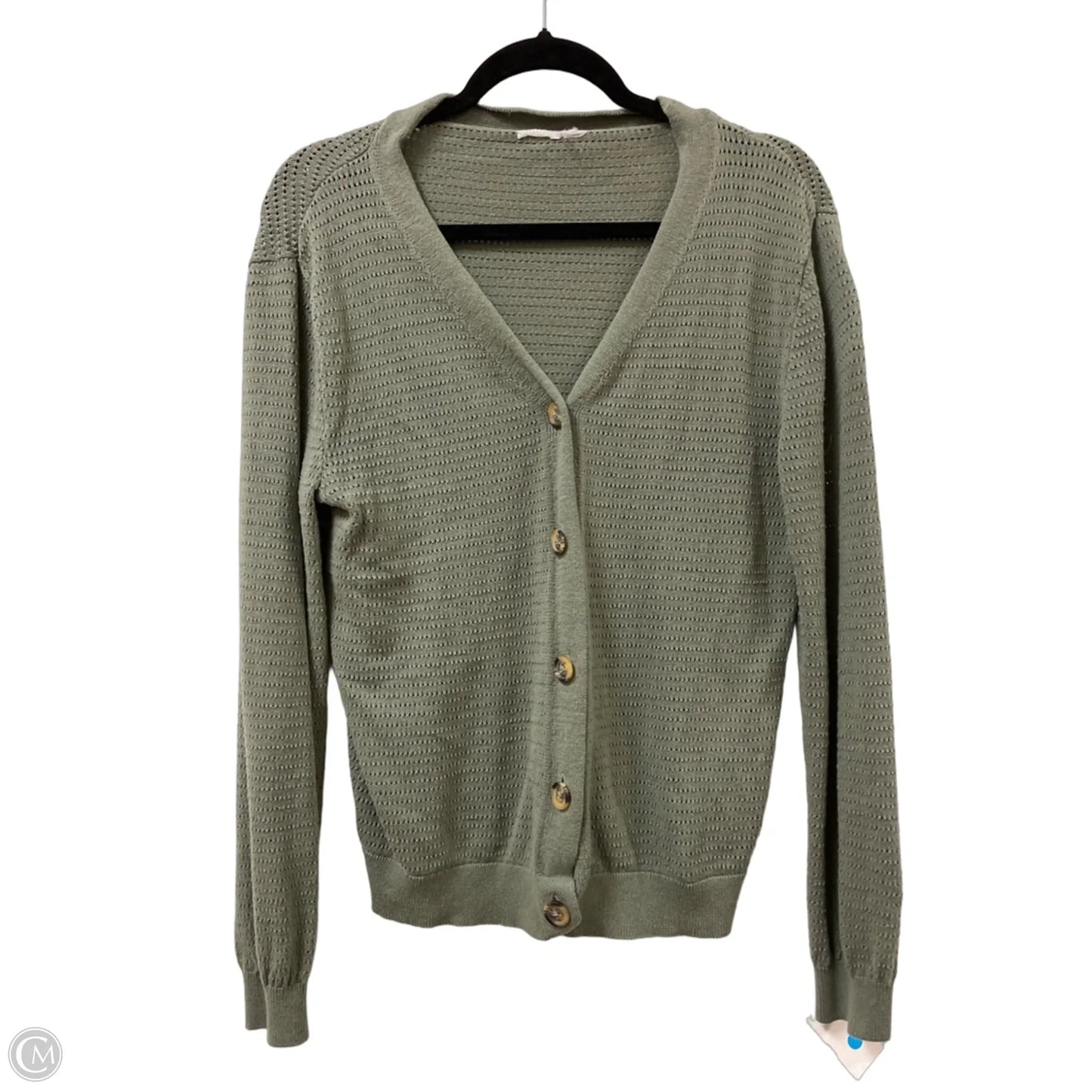 Sweater Cardigan By Serra In Green, Size: M