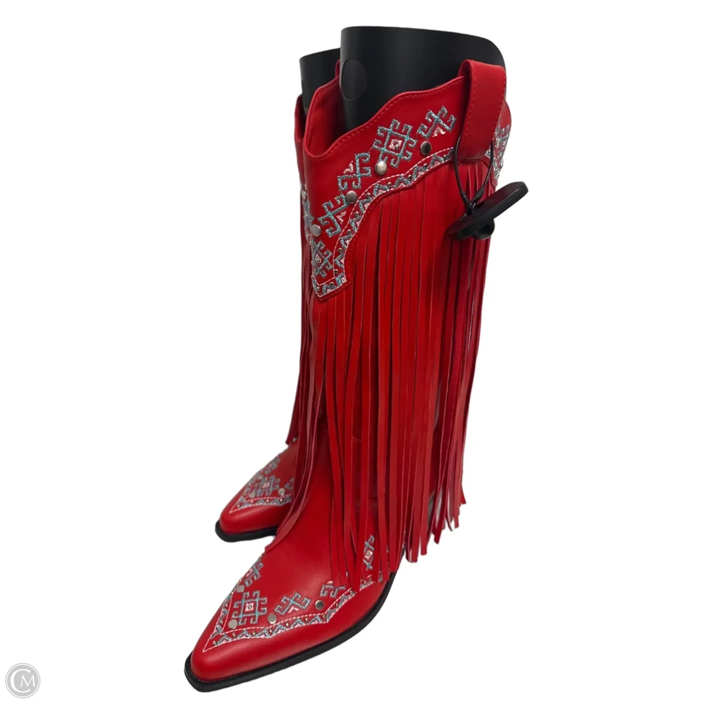 Boots Western By Clothes Mentor In Red, Size: 9