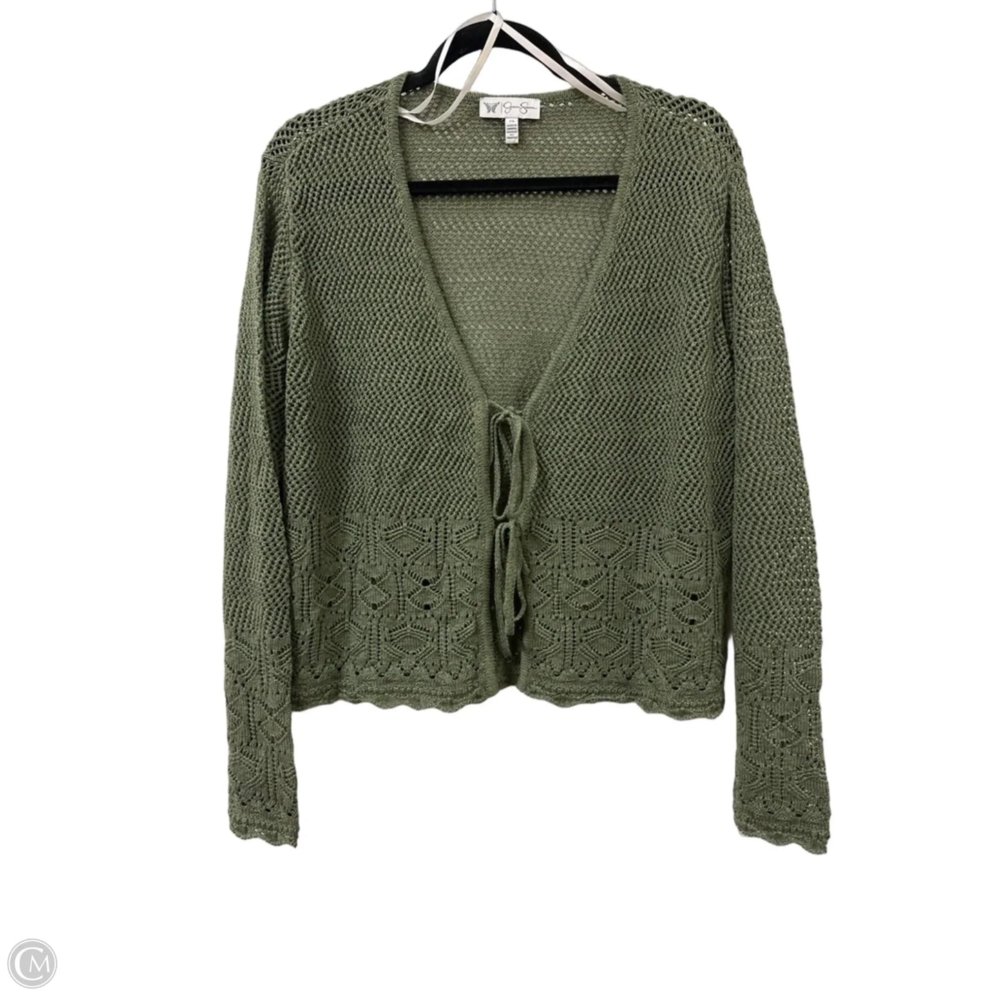 Sweater Cardigan By Jessica Simpson In Green, Size: Xl