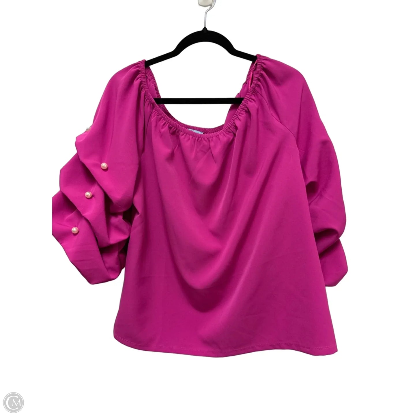 Top Long Sleeve By Cece In Purple, Size: Xl