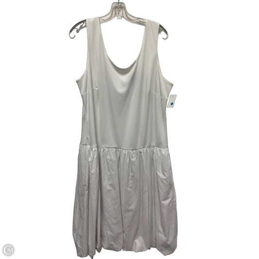 Dress Casual Midi By Ashley Stewart In White, Size: 2x