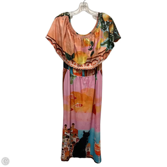 Dress Casual Maxi By Ashley Stewart In Orange, Size: 2x