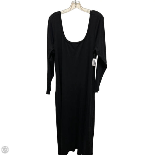 Dress Casual Maxi By Old Navy In Black, Size: 2x