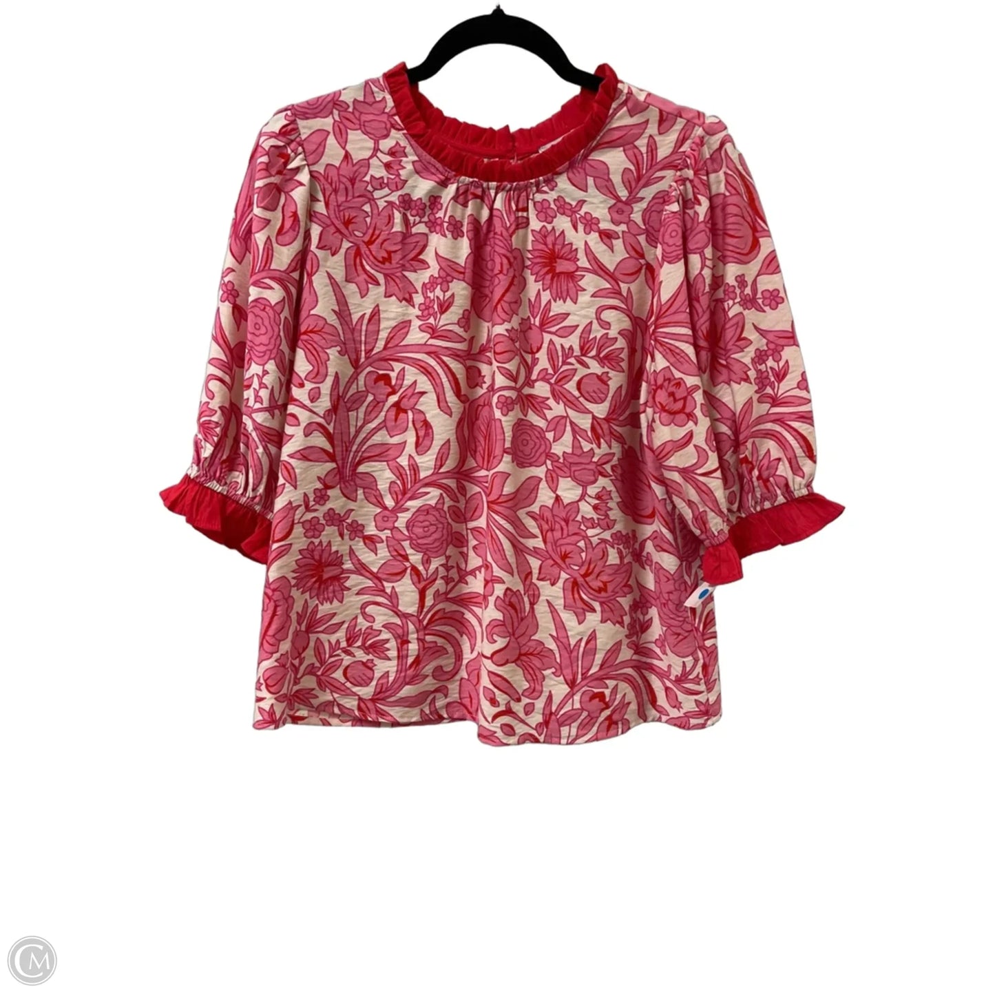 Top Short Sleeve By Voy In Pink, Size: S