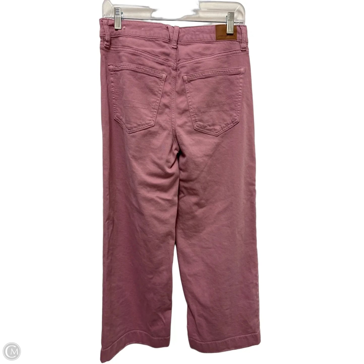 Jeans Wide Leg By American Eagle In Pink, Size: 2