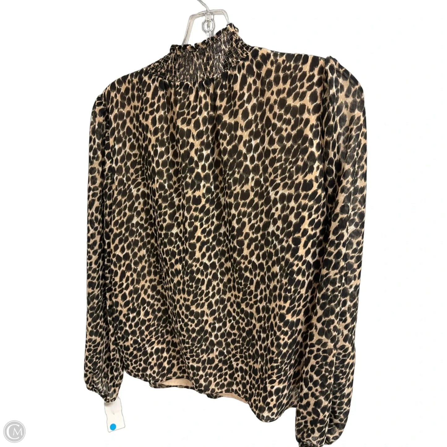 Top Long Sleeve By J. Crew In Animal Print, Size: S