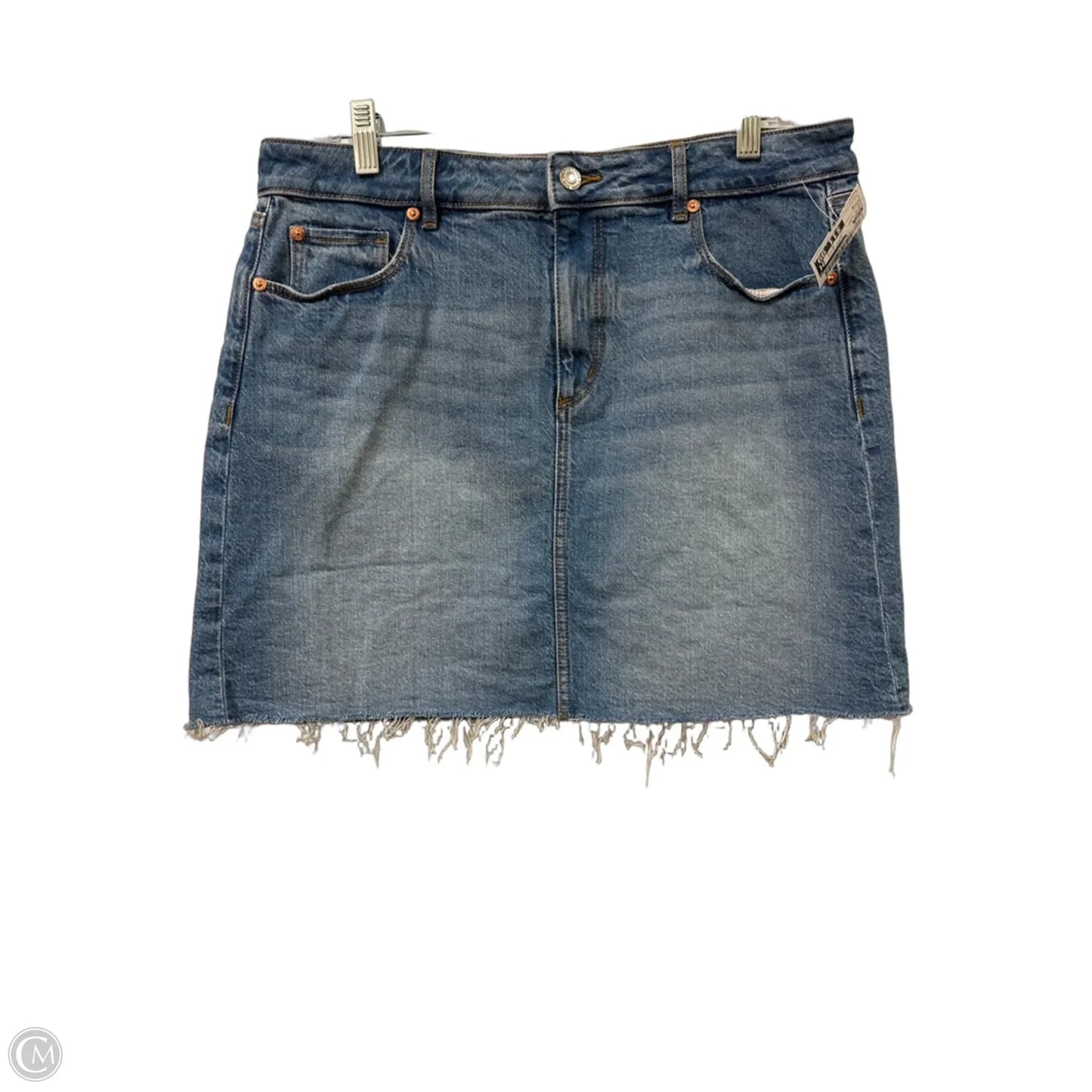 Skirt Mini & Short By Loft In Blue Denim, Size: 8