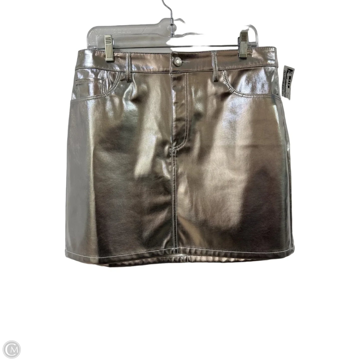Skirt Mini & Short By Loft In Silver, Size: 10