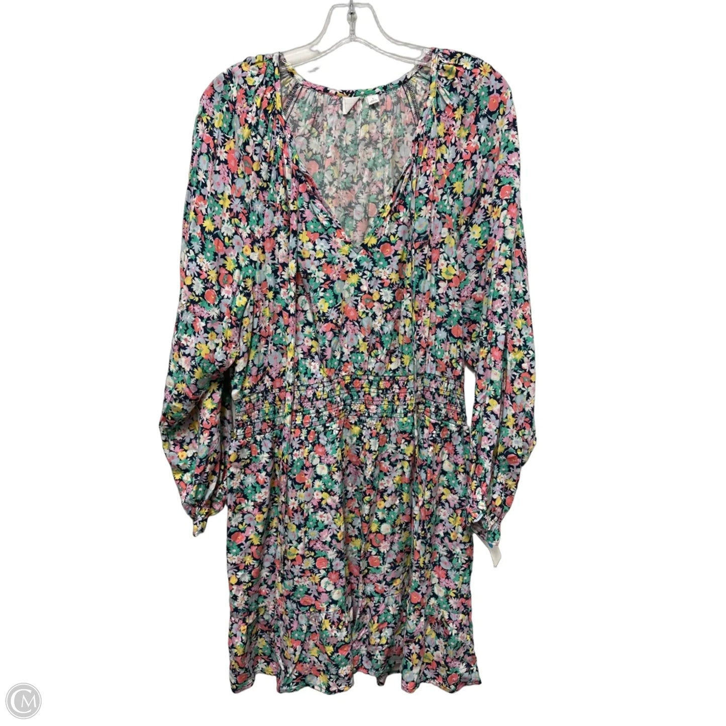 Dress Casual Midi By Gap In Floral Print, Size: L
