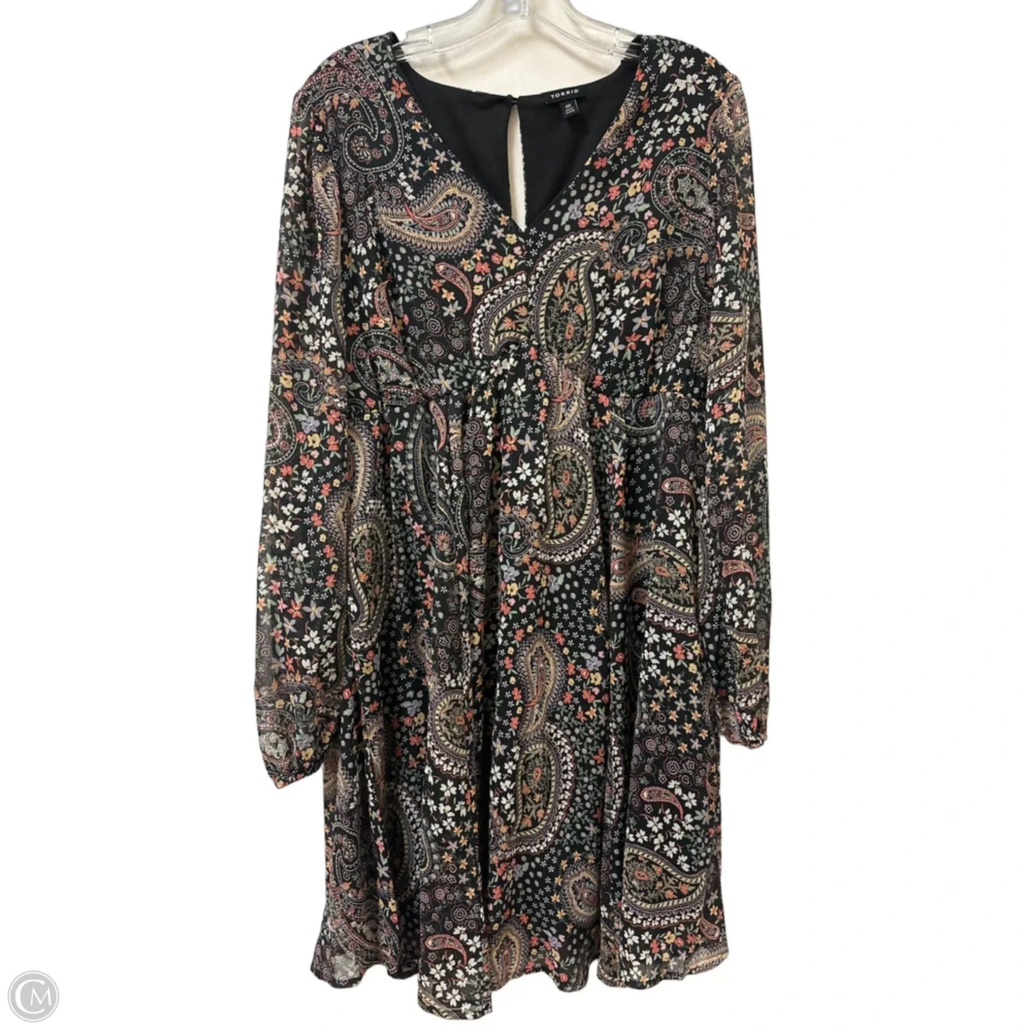 Dress Casual Midi By Torrid In Floral Print, Size: L
