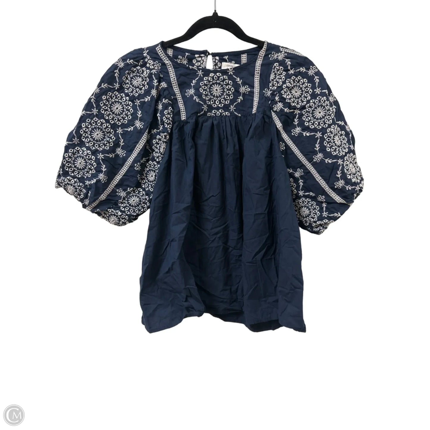 Top Long Sleeve By Crown And Ivy In Navy, Size: L