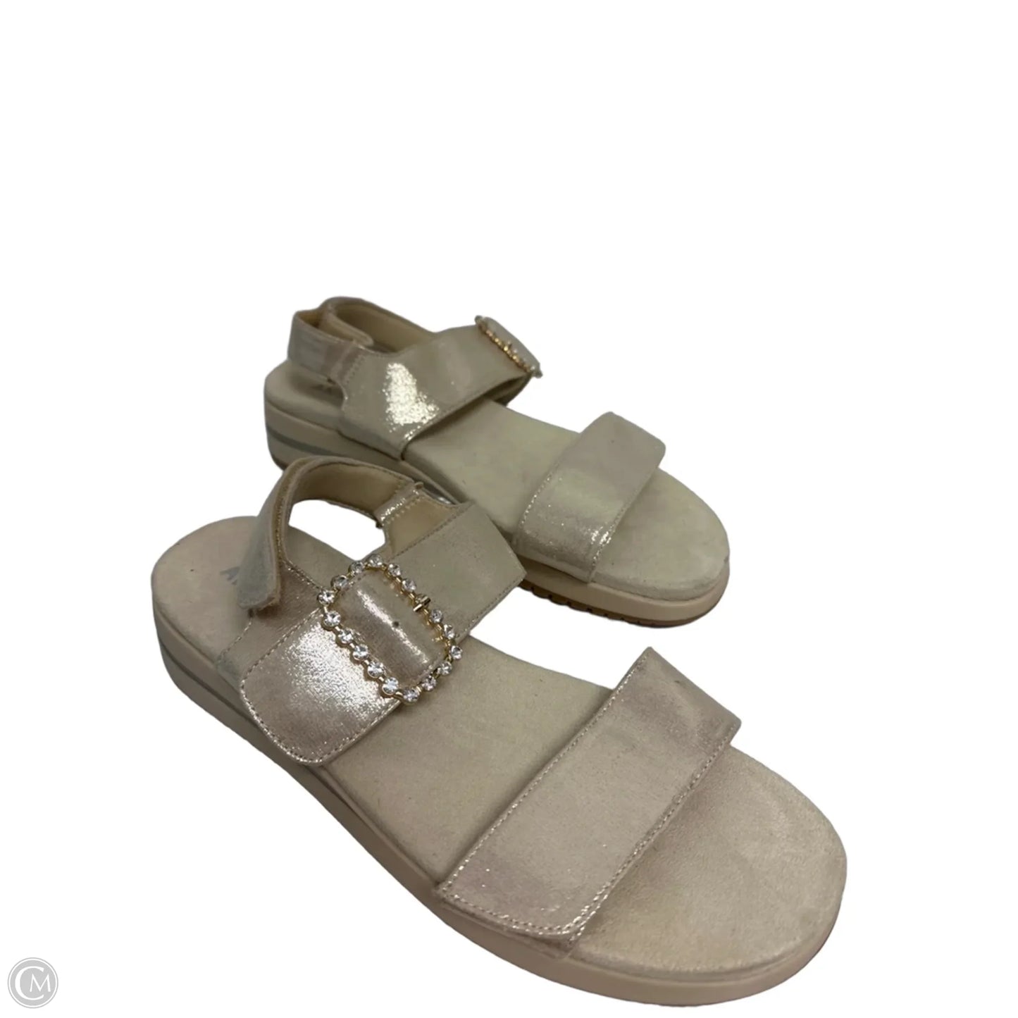 Sandals Flats By Anne Klein In Gold, Size: 10