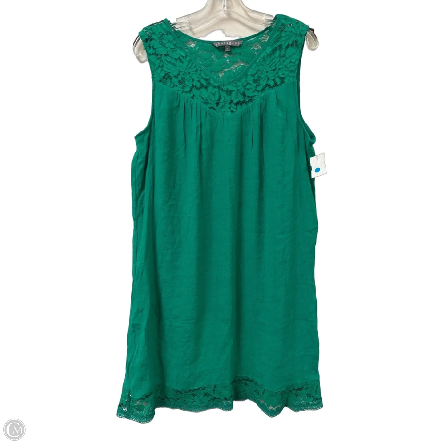 Dress Casual Midi By Sharagano In Green, Size: Xl