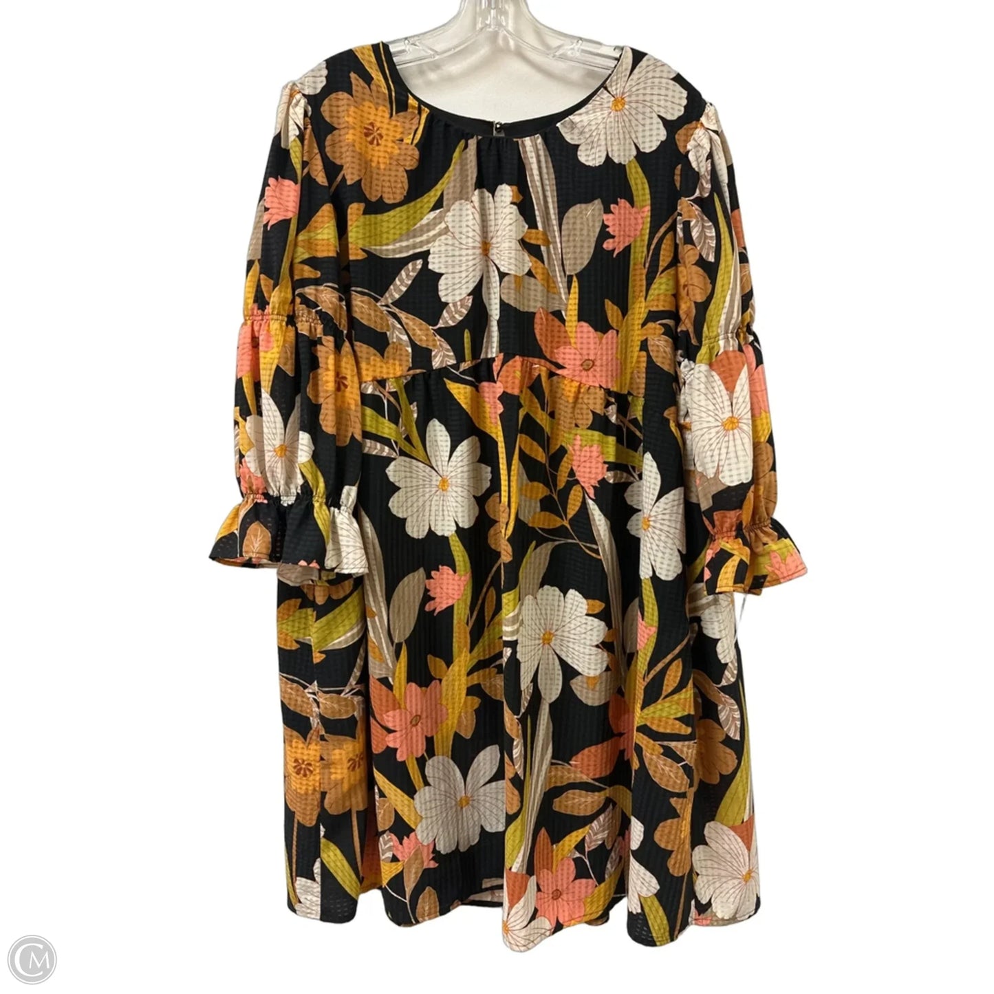 Dress Casual Midi By Who What Wear In Floral Print, Size: 1x