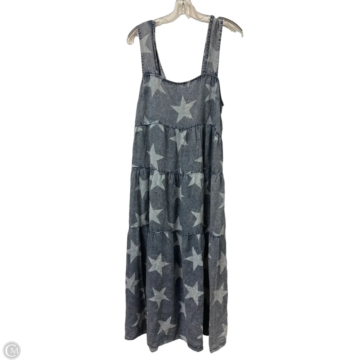 Dress Casual Maxi By Clothes Mentor In Blue Denim, Size: Xl