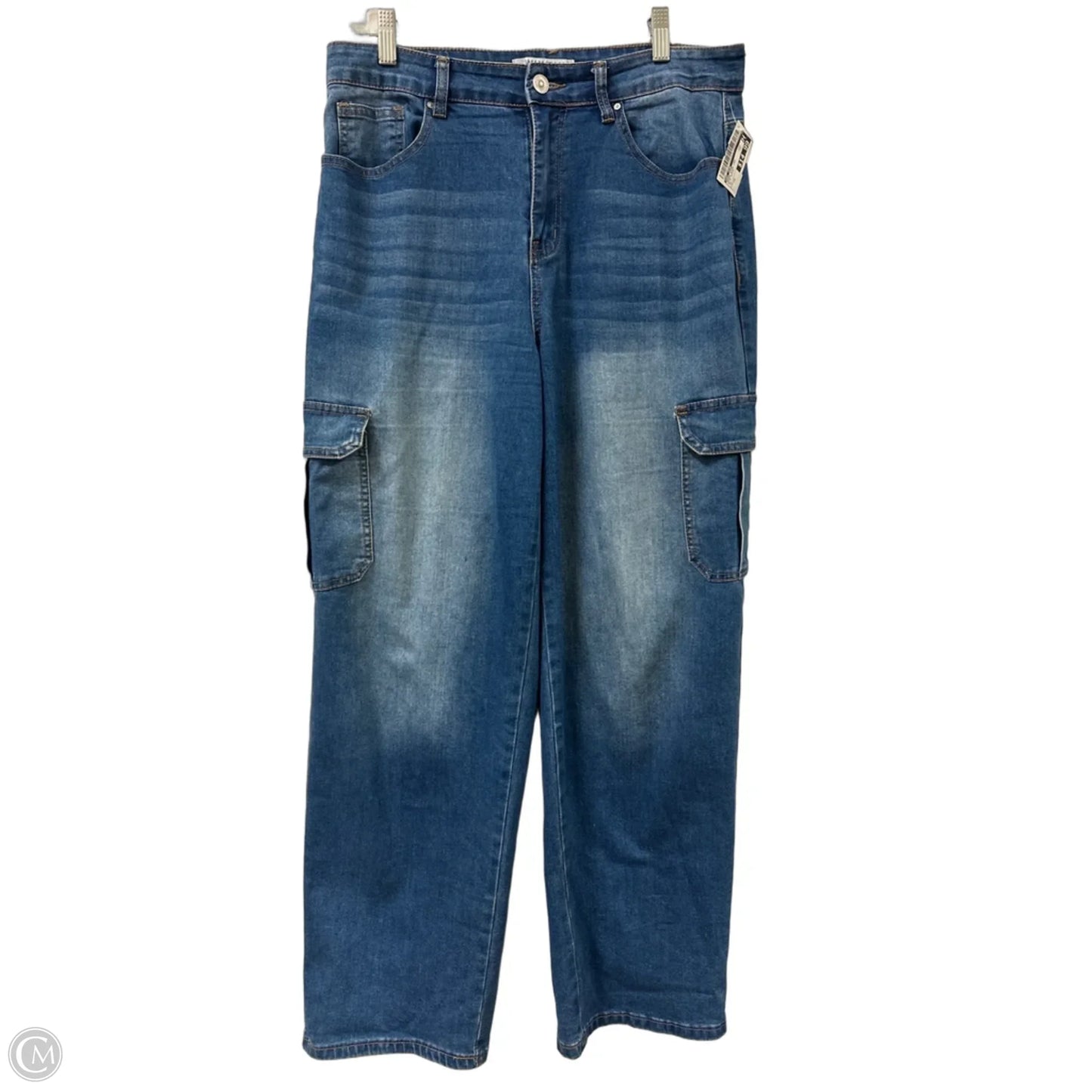 Jeans Wide Leg By Wax Jean In Blue Denim, Size: 12