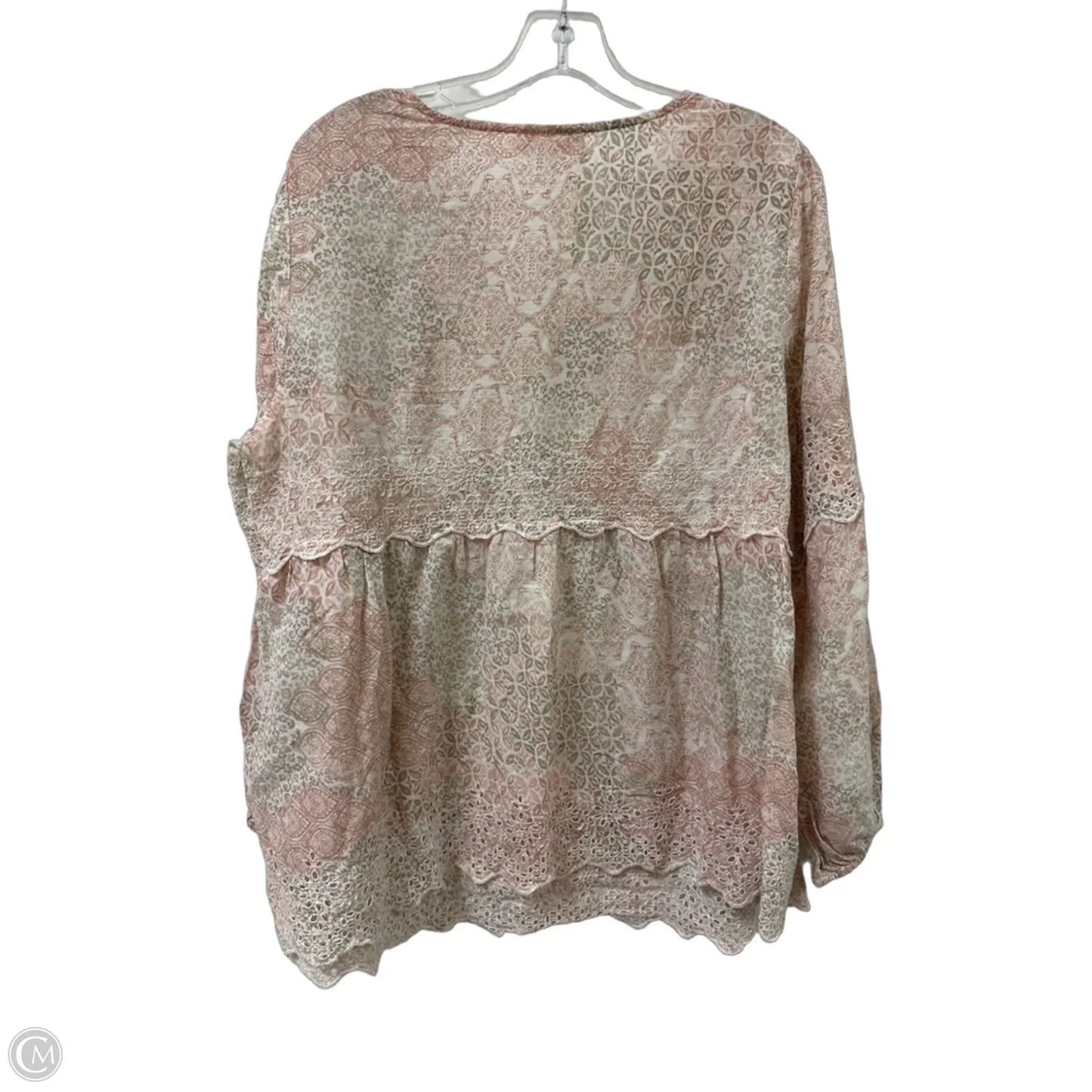 Top Long Sleeve By Style And Company In Pink, Size: 1x