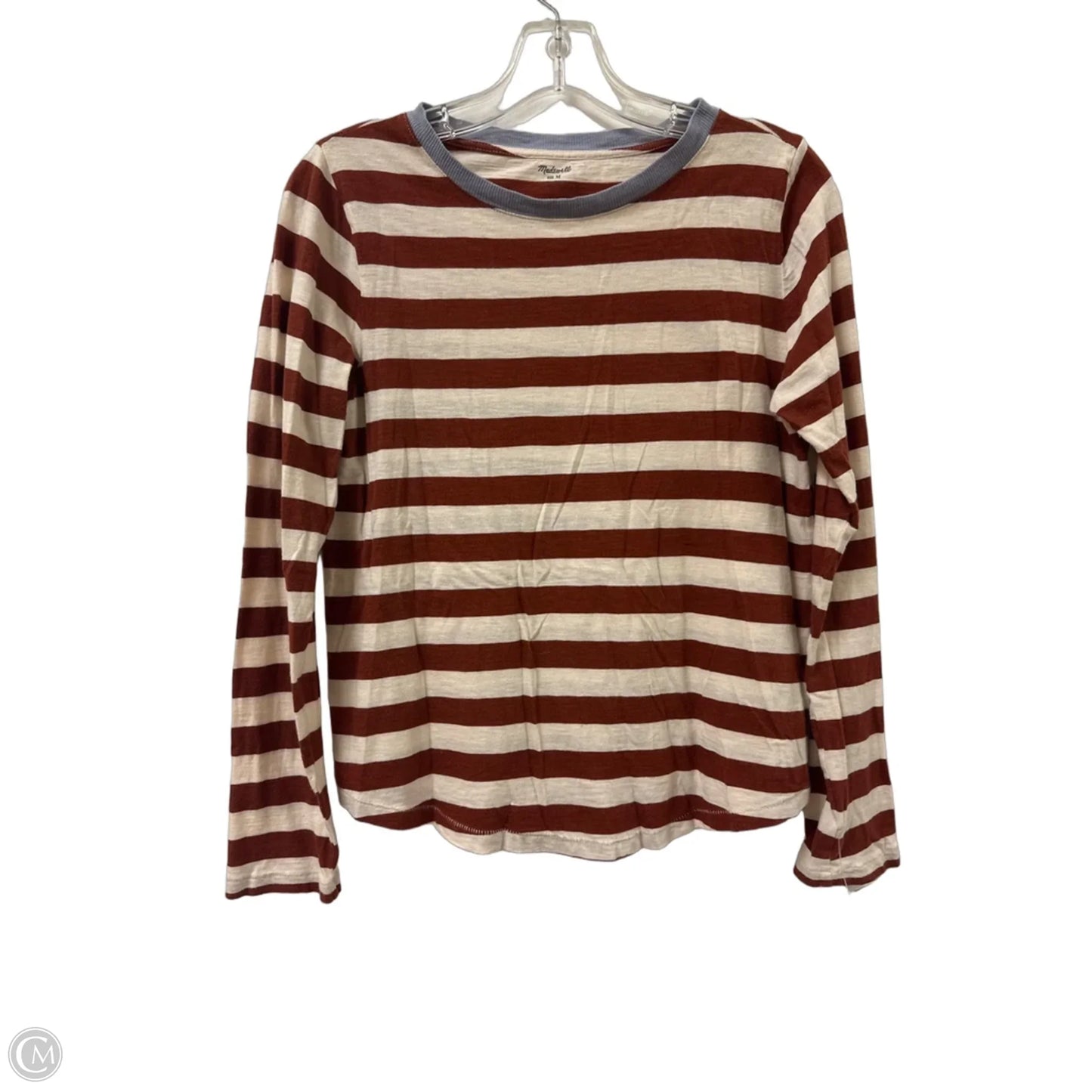 Top Long Sleeve By Madewell In Brown, Size: M