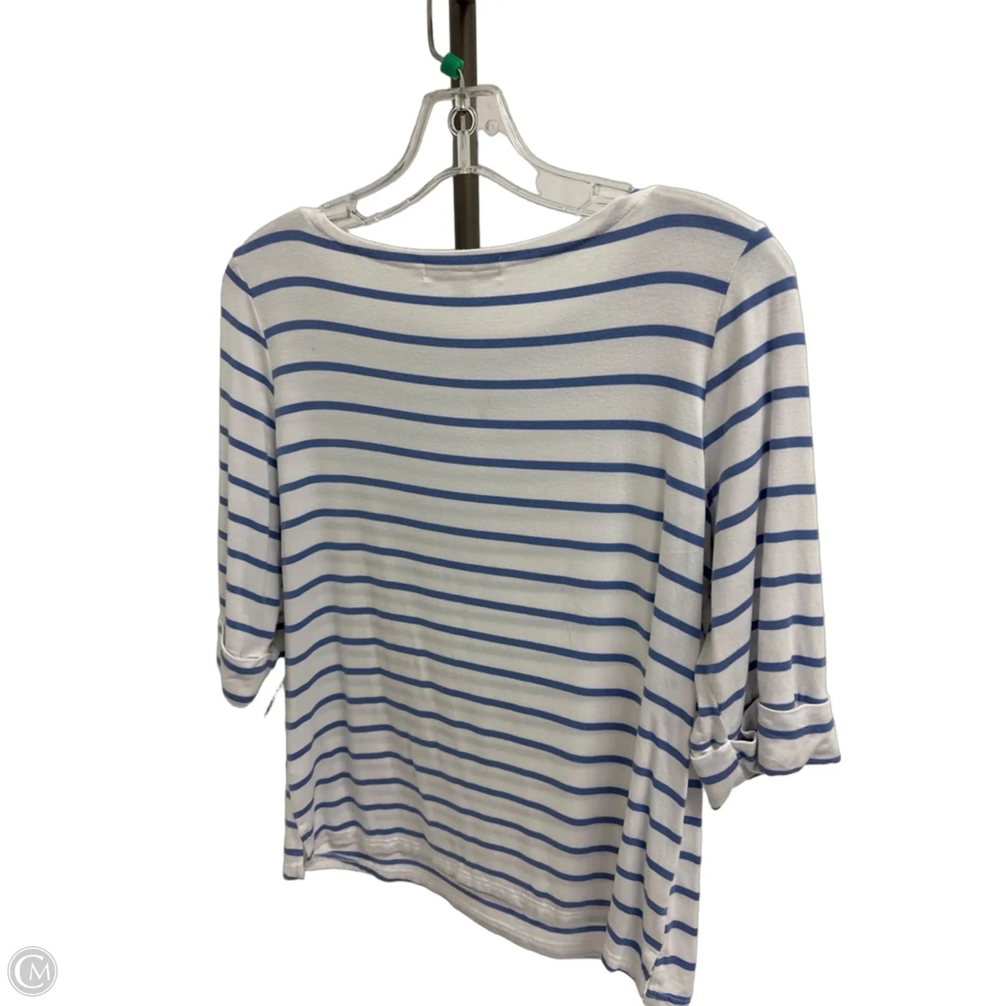 Top Long Sleeve By Knapp Studio In Blue, Size: Lp