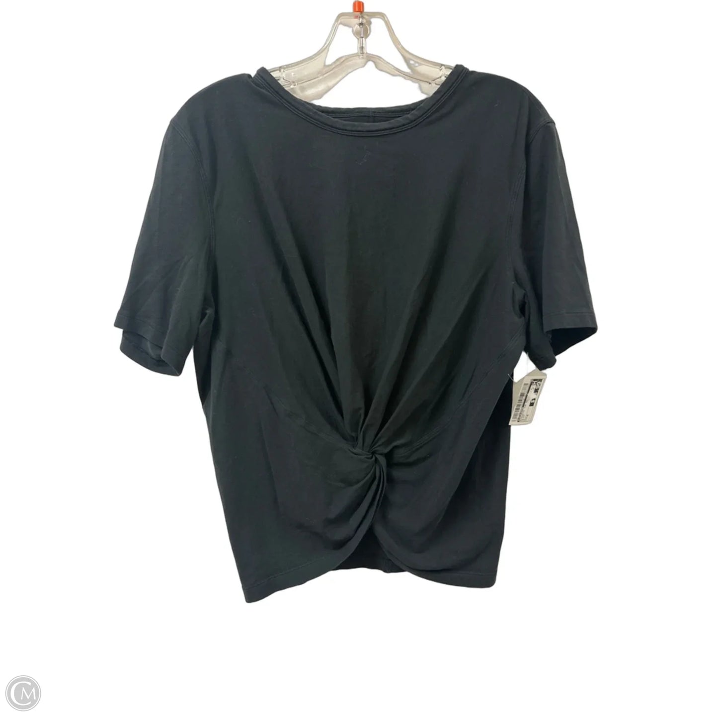 Athletic Top Short Sleeve By Lululemon In Black, Size: M
