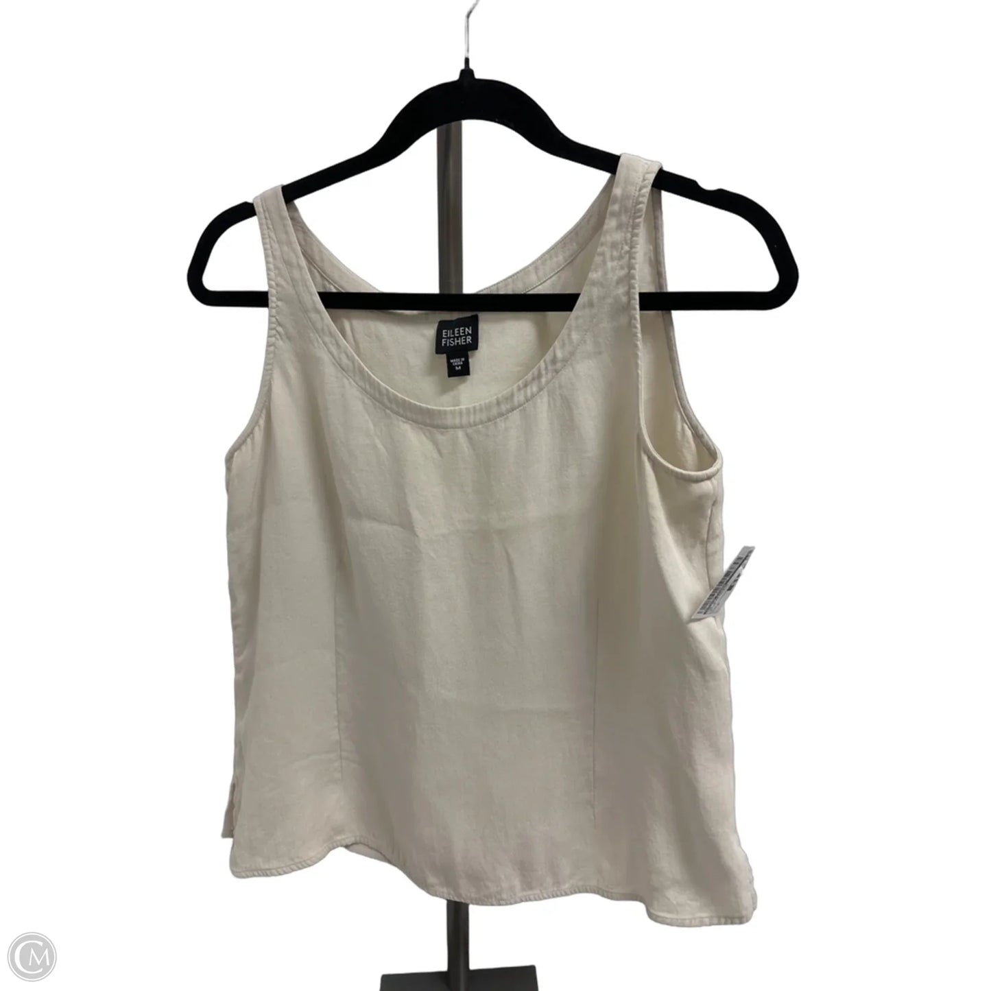 Top Sleeveless By Eileen Fisher In Cream, Size: M