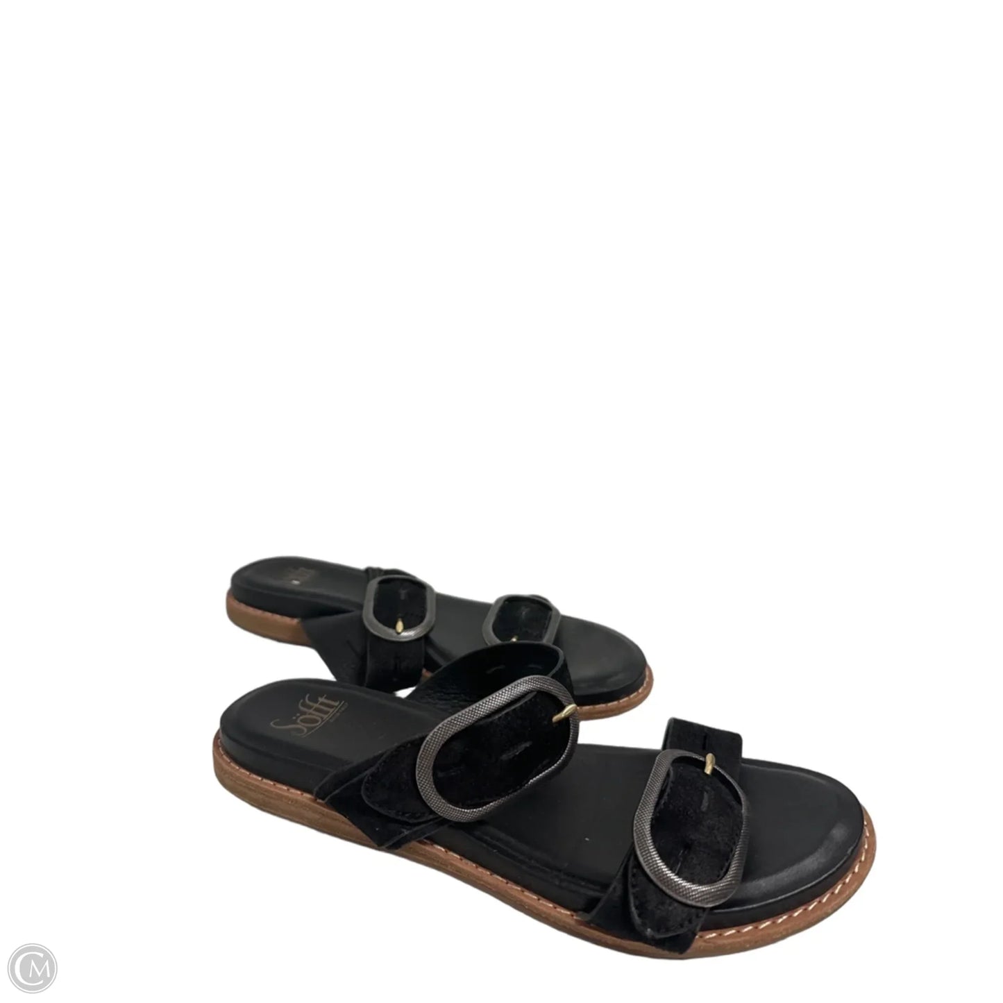 Sandals Flats By Sofft In Black, Size: 9