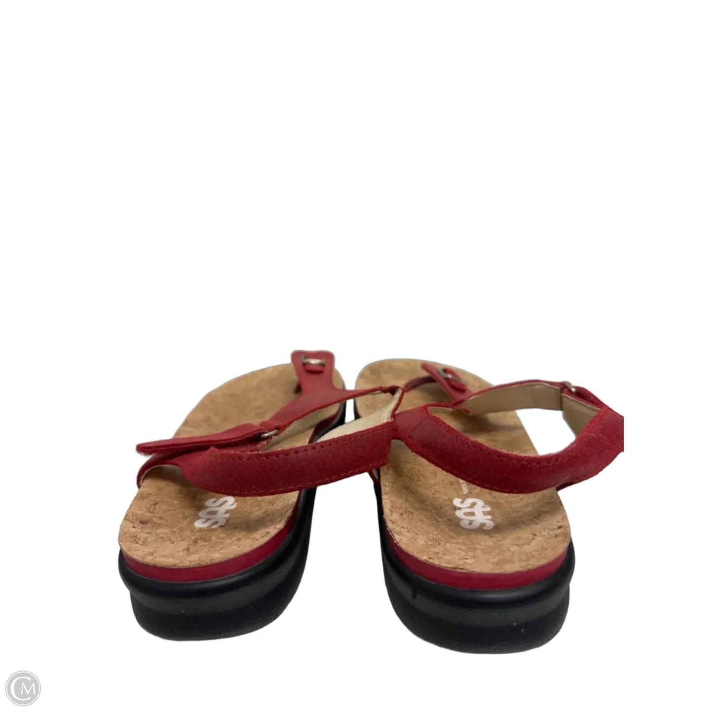 Sandals Flip Flops By Sas In Red, Size: 9.5