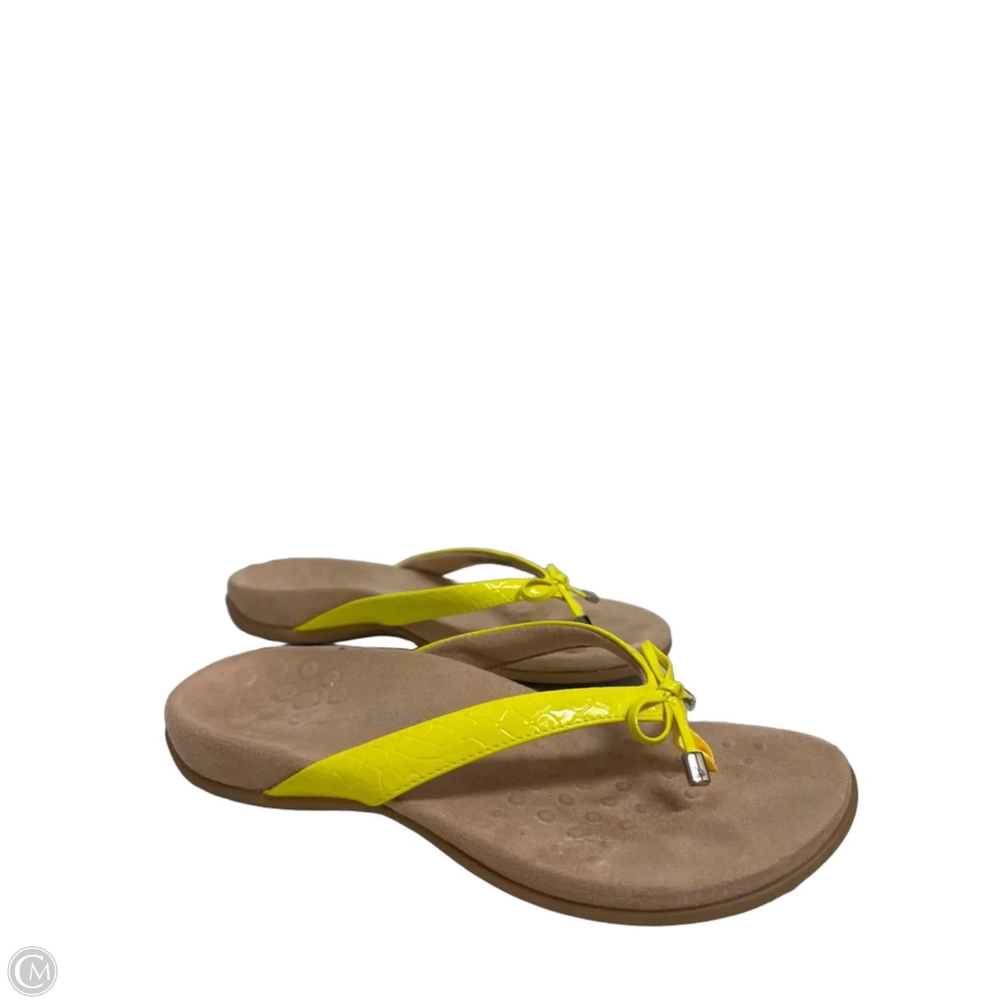 Sandals Flip Flops By Vionic In Yellow, Size: 9