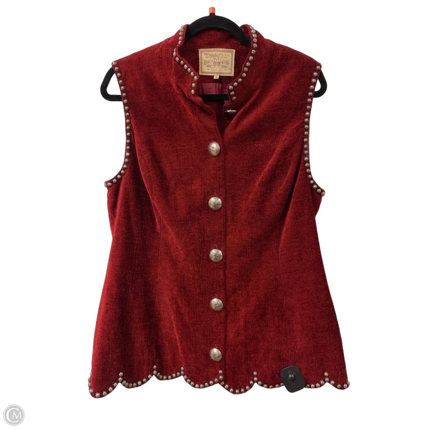 Vest Other By Double D Ranch In Red, Size: L