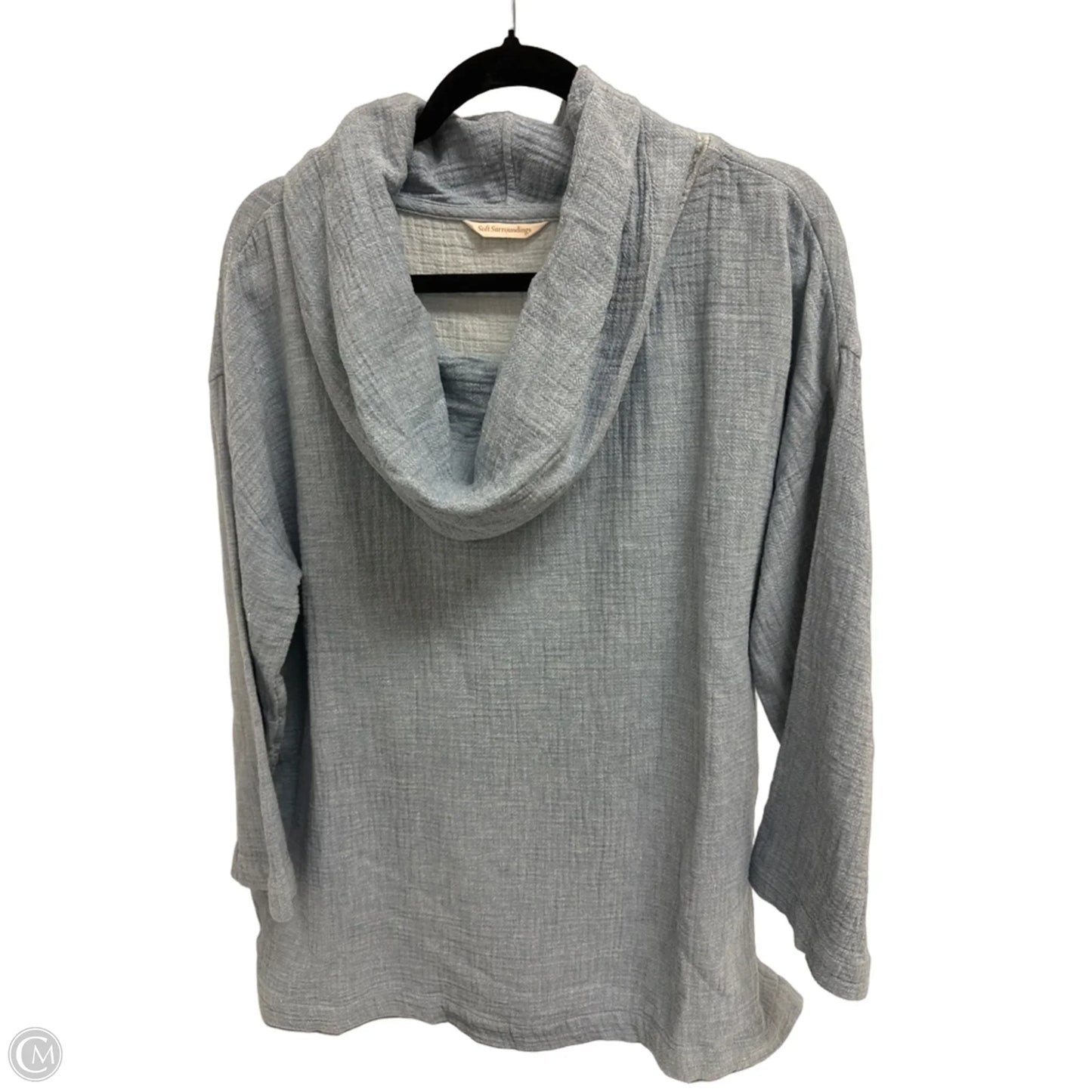 Tunic Long Sleeve By Soft Surroundings In Blue, Size: L