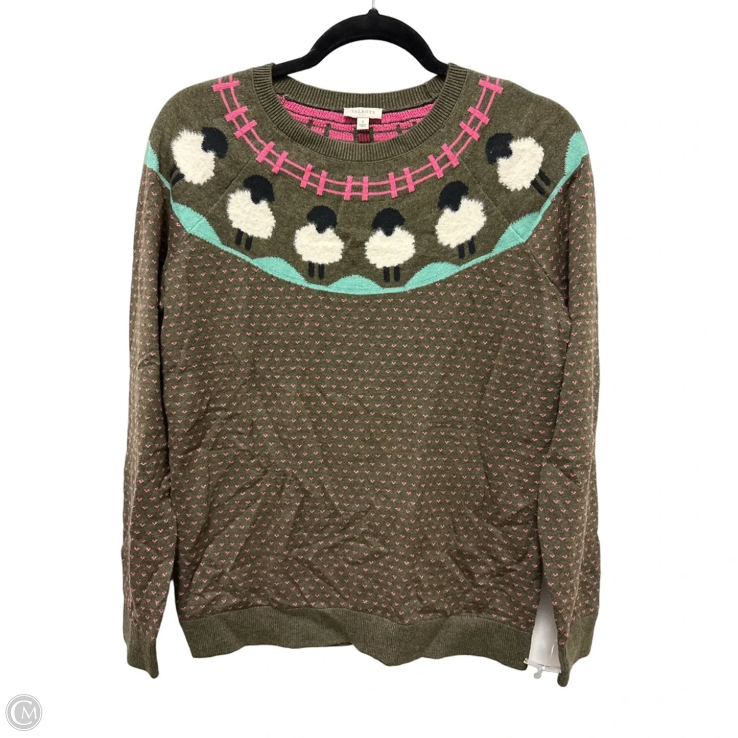 Sweater By Talbots In Green, Size: S