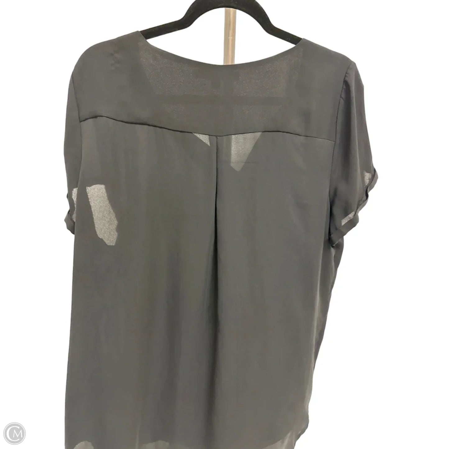 Top Short Sleeve By Apt 9 In Black, Size: Xl