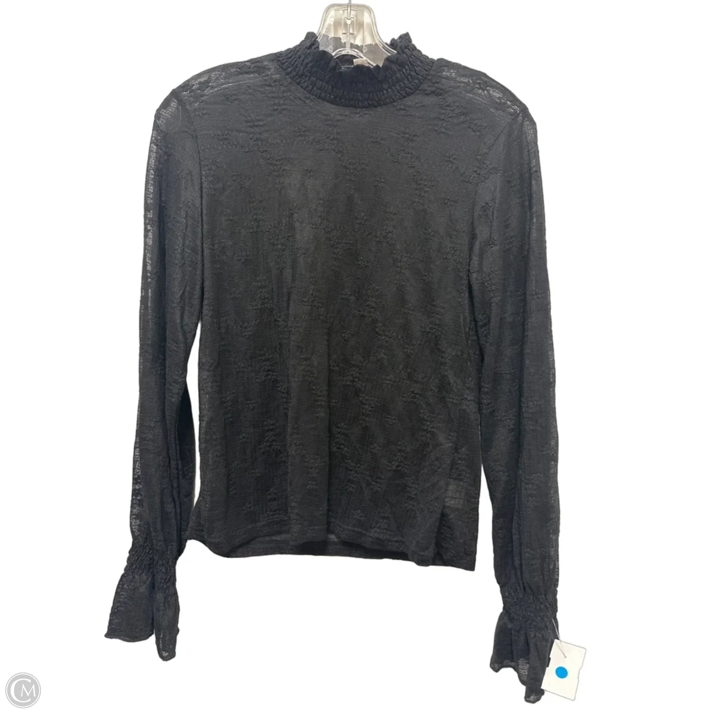 Top Long Sleeve By Molly Bracken In Black, Size: M