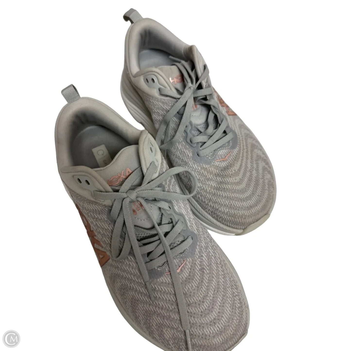 Shoes Athletic By Hoka In Grey, Size: 8.5