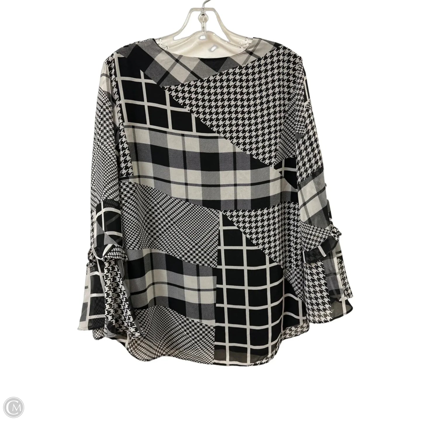 Top Long Sleeve By Calvin Klein In Grey, Size: M