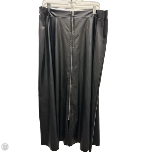 Skirt Maxi By Clothes Mentor In Black, Size: 22