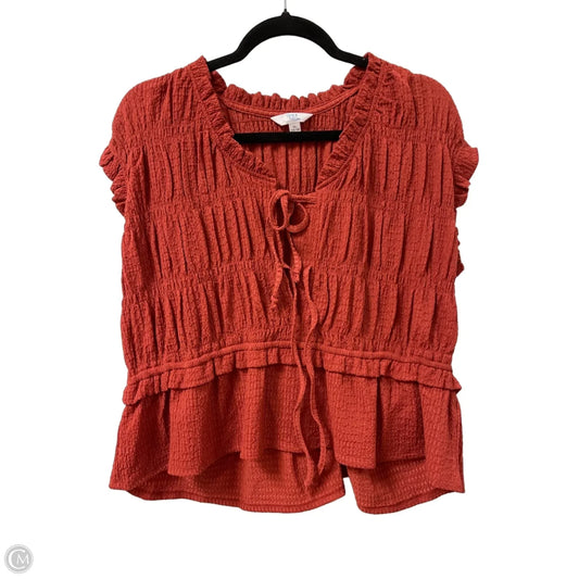 Top Sleeveless By Time And Tru In Orange, Size: Xl