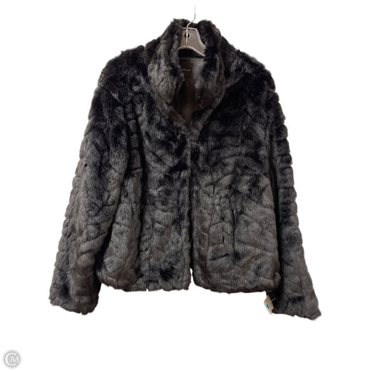 Coat Faux Fur & Sherpa By Lane Bryant In Black, Size: Xl