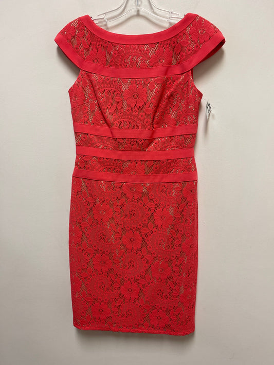 Dress Casual Midi By Adrianna Papell In Coral, Size: S