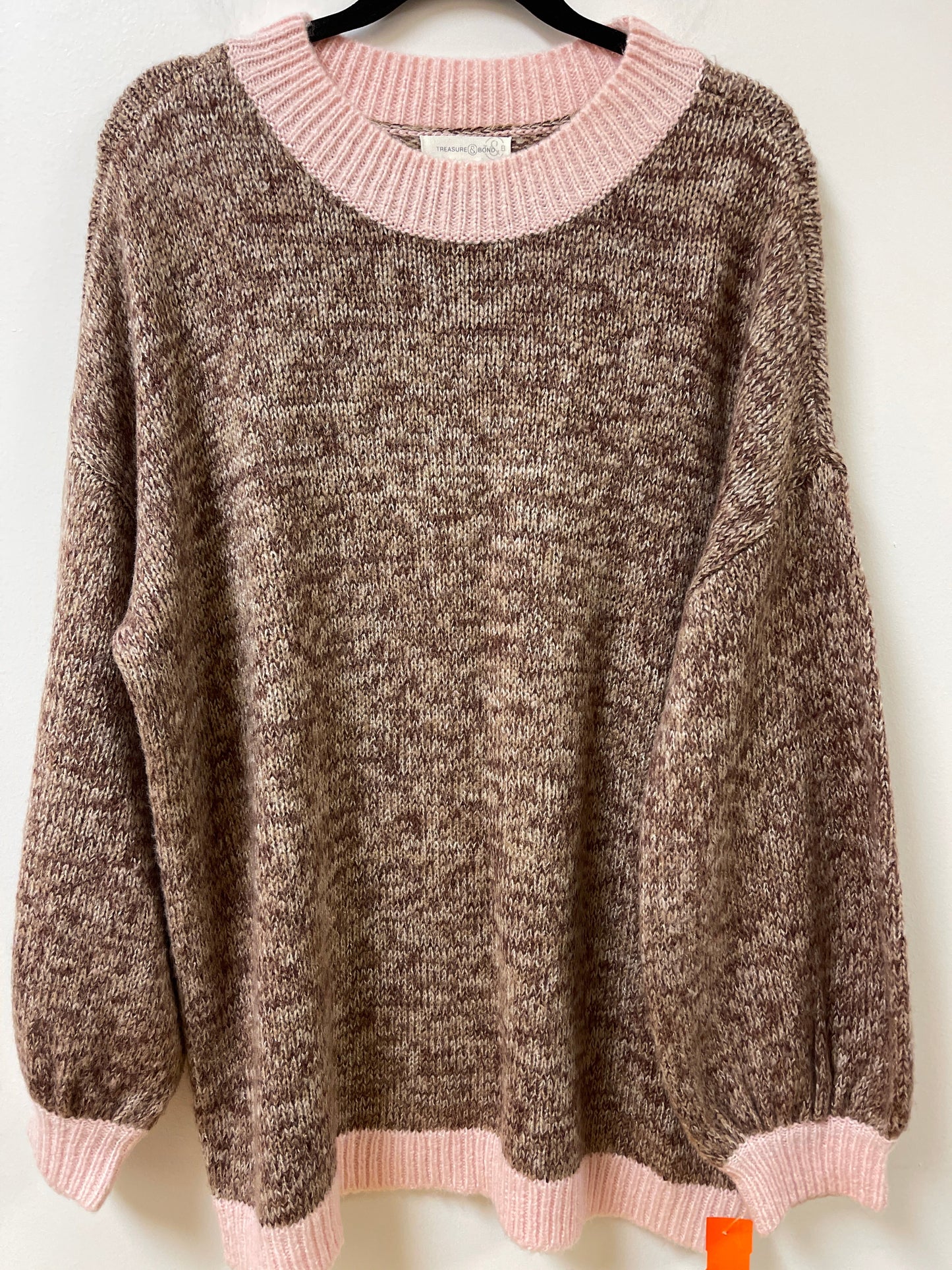 Sweater By Treasure And Bond In Brown, Size: 2x