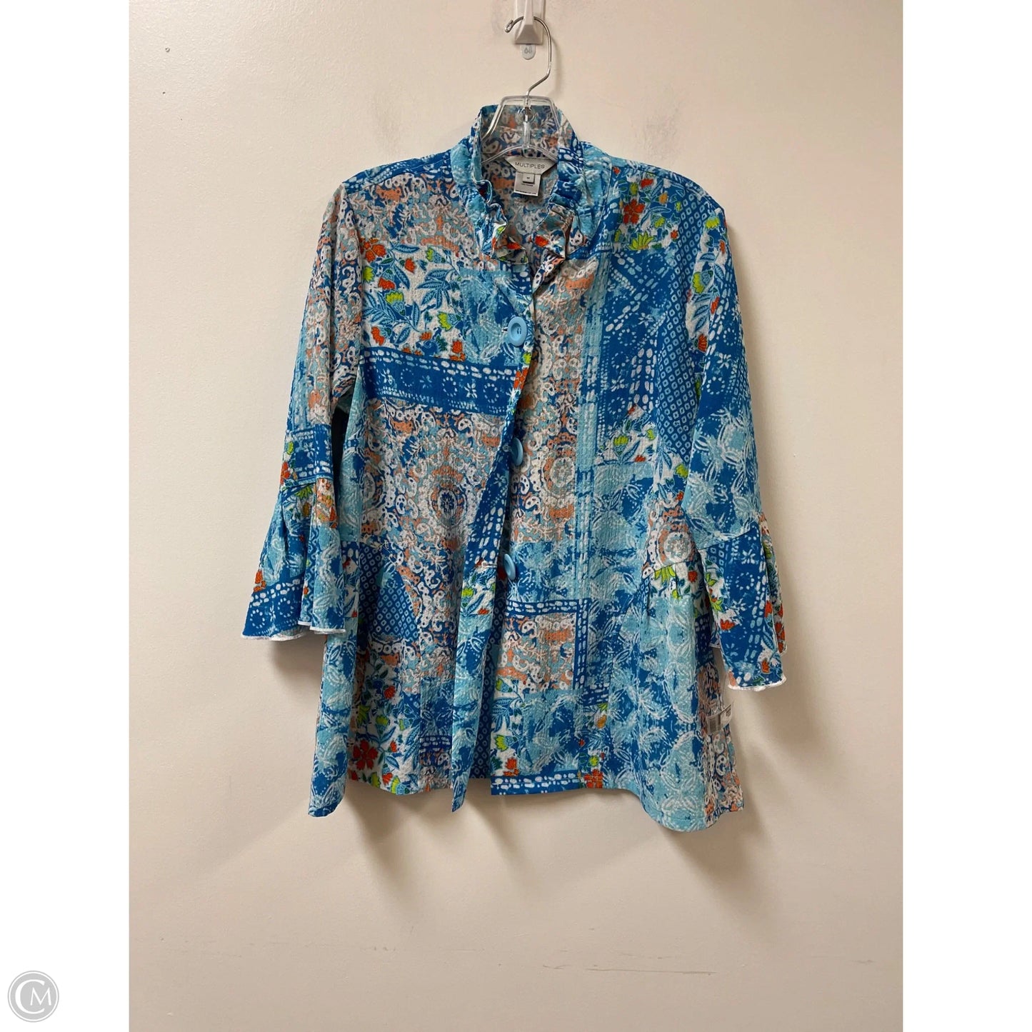 Cardigan By Multiples In Blue, Size: M