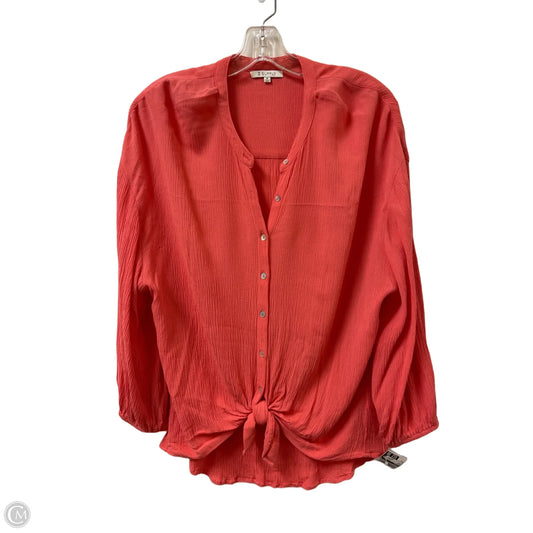 Top Long Sleeve By Z Supply In Orange, Size: M
